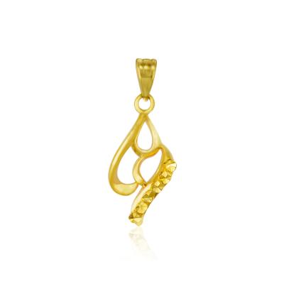 China Professional Custom Classic Style Fashion Jewelry 18k Solid Gold Material Pendant For Women for sale