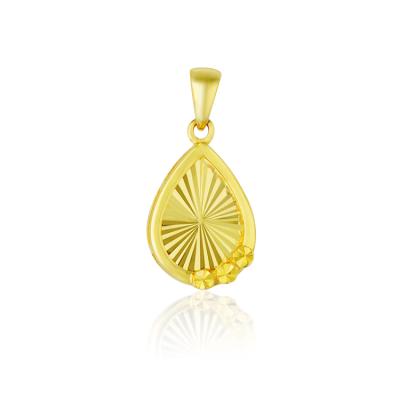 China Classic Style Fashion High Quality Professional Custom Drop Shape 18k Gold Necklace Pendant For Women for sale