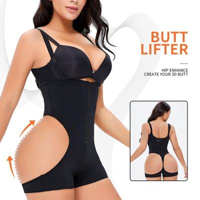 China Antibacterial Women Plus Size Sauna Sweating Shorts Tummy Control Butt Lifter Shapewear Hip Enhancer Panties for sale