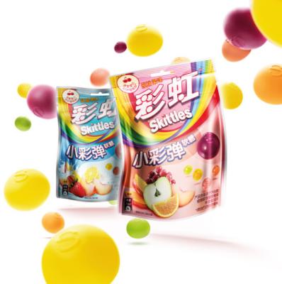 China Wholesale Colored Skittles Natural Sour Jelly Fruit Candy Soft Candy Fruit for sale