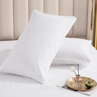 China OEM PORTABLE Hotel Pillowcover 100% Cotton Sateen Single Wrap Pillowcase Pillow Cover White Inner Canvas Protector for sale