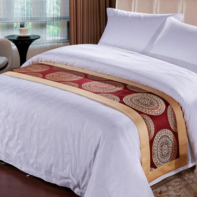 China High Quality Hotel Decorative Size Soft Queen Bed Runner Bed Scarves Bed Scarf For Hotel for sale