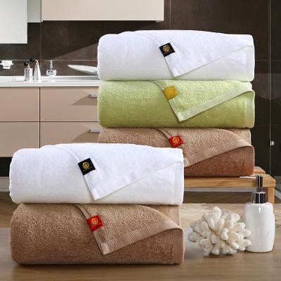 China Wholesale White Compressed Cotton 100% Hilton Hotel Luxury Bath Towel Large for sale