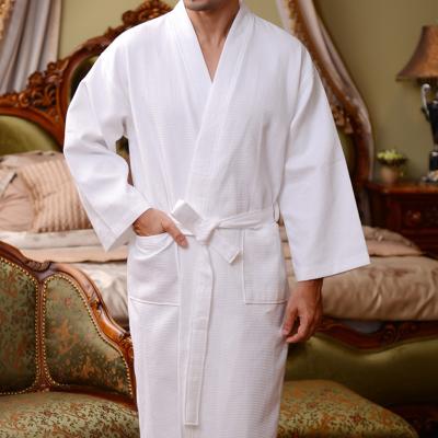 China Wholesale Luxury Hotel Thermal 100% Cotton Embroidered Bathrobe for sale