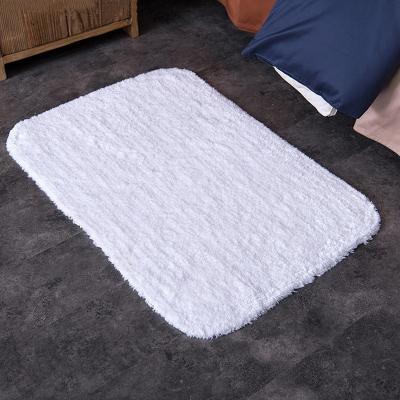 China 100% Cotton Bath Mat Viable Fluffy Towel Cover Anti-Slip Bathroom Mat Hotel Linen Bed Mat for sale