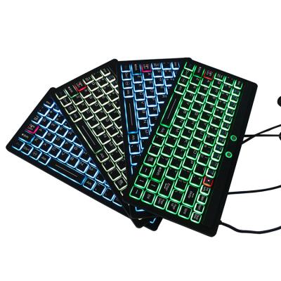 China 89 Key Computer Keyboard Waterproof Dustproof Sealed Keyboard USB Silicone Keyboard for sale