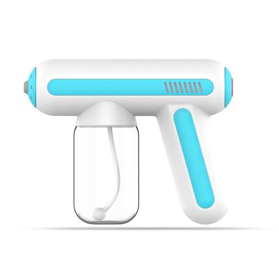 China Garden Gun Blue Ray Nano Wireless Adjustable 2 Speeds Usb Rechargeable Electric Spray Gun for sale