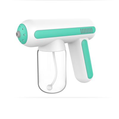 China Portable Garden Gun Disinfection Electrostatic Nano Spray Touch Screen 300ml Green for sale