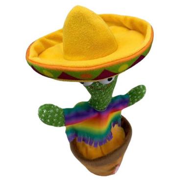 China 2021 Hot Selling 32cm Brand New Hot Selling 32cm Amazon Gently Cartoon Cactus Dancing Electric Plush Cactus Stuffed Toys for sale