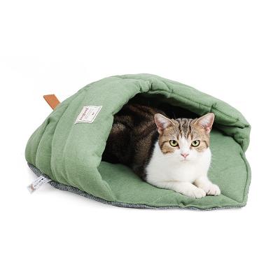 China Autumn and Winter Breathable Cat Litter for Cats Deep Sleep and Warm Sleeping Bag Plus Soft Cotton Pet Litter for sale