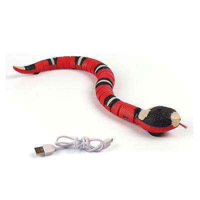 China Silver Tricky Snake Ring Simulation Induction Viable Electric Wireless Smart Obstacle Avoidance Toy for sale