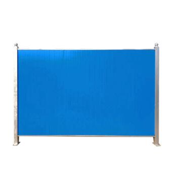 China Easily Assembled Singapore Fence White Blue Municipal PVC Fence Wide Blade Thicken Construction Site Temporary Cheap Fence Panels for sale