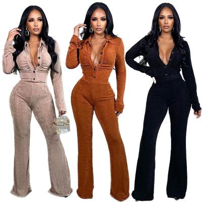 China Breathable Winter Women Tracksuit Zipper Jacket Top And Flare Two Piece Set Pants Matching Sets Casual Sport Suits Wholesale Items for sale