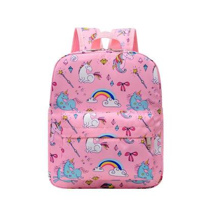 China 2023 New Kindergarten Cartoon Unicorn Girl Breathable Cute Fashion Printed Student Backpack 3-8 Years Backpack for sale