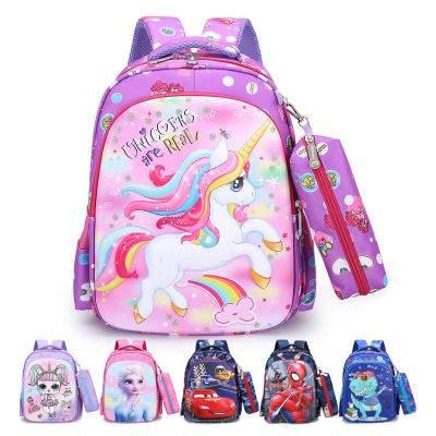 China Other 2023 Primary School Backpack 2pcs Set 3D Cartoon EVA Backpack Set Schoolbag For Kids Cartoon Large Capacity Backpack for sale