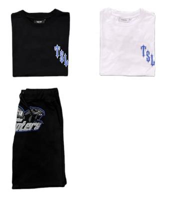 China 2023 Summer Trapstar T-shirts Breathable High Quality Embroidered 2.0 Hip Hop Drill Trapstar Men's And Women's Set Shorts for sale