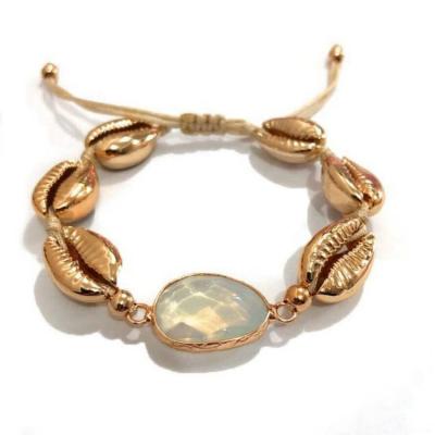 China NEW Stainless Steel Summer Vacation Jewelry Women Beach Shell Bracelet Anklet Cowrie Pendant Choker Necklace Boho Seaside for sale