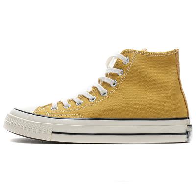 China CUSHIONING 2021 Original Lace Up High Top Flat Casual Canvas Sneakers Shoes for sale