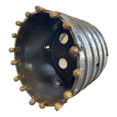 China Factory Drill Bucket Core Barrel with Auger Teeth Roller Cone Bit for Drilling Rigs Rotary Roller Bits for sale