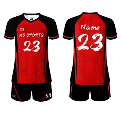 China ODM Youth Team Sublimation Sports Uniform Volleyball Volleyball Quick Dry Tank Top/Short/Set For Women for sale