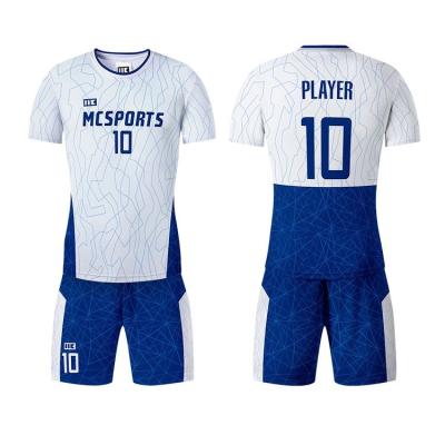 China Custom Sets Sublimation Printing Short Sleeve T-shirt Shorts Set Polyester Shirts Football Uniforms Quick Dry Soccer Tank Top for sale