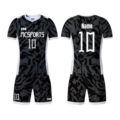 China Sets Custom Design 2022 2023 Mens Gym Wear Sublimation Football Soccer T-shirts Uniform Soccer Jersey for sale