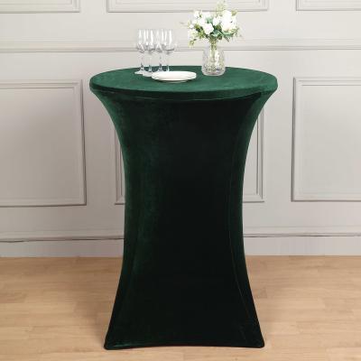 China Be Bistros spandex bar table cover stretch cocktail table cover party bar dustproof tablecloth for sale