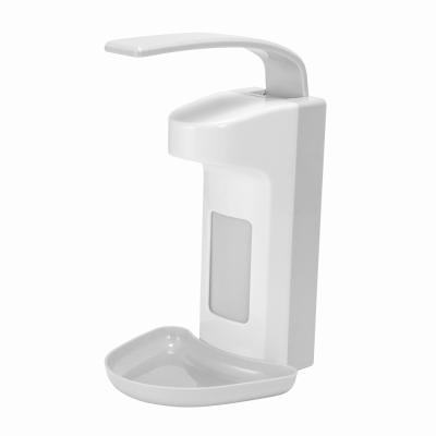 China Foam Soap Dispenser 2021 Wall Mount 1000ml Medical Clinic Elbow Pressure Manual Soap Dispenser for sale