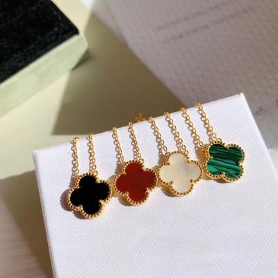 China TU-GEM 2020 2021 Sterling Silver Sterling S925 Four Leaf Clover Necklace High Quality Trendy Gold Plated Four Leaf Clover Necklace Pendant Jewelry For Women for sale