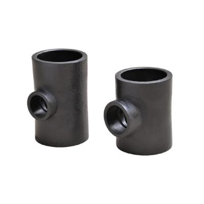 China pe hdpe water pipe fitting reducer reducing tee reduction for sale