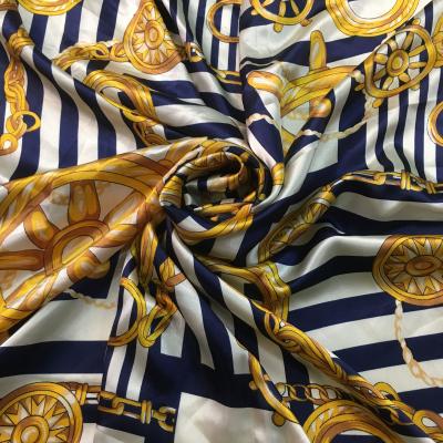 China Factory price anti-static cheap 100% polyester printed satin blouse fabric for sale