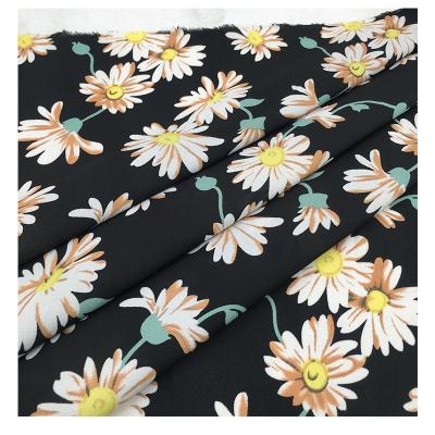 China Good Drapery Sui Ju Pattern Polyester Crepe Chiffon Fabric 100% Antistatic Print For Summer Dress for sale