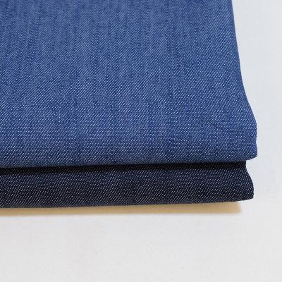 China Factory price 35% polyester 65% shrink-resistant cotton washed 4.7oz roving denim fabric for coat for sale