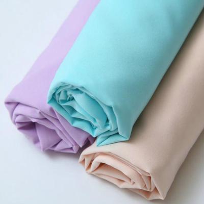 China 92% Polyester 8% Spandex 50D Stretch High Quality Four Way Anti-Static Four Way Fabric For Wedding Dress for sale