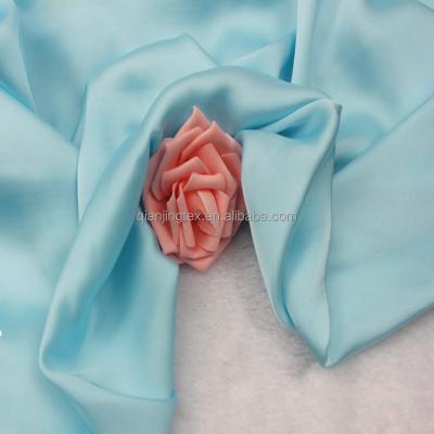 China Antistatic Shiny Smooth Soft 100% Polyester Satin Woven Chiffon Scarf Fabric for sale