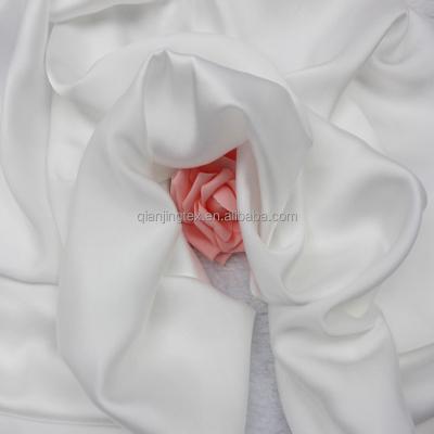 China Satin Woven PFD Anti-static High Quality Soft White Color Chiffon Fabric for sale