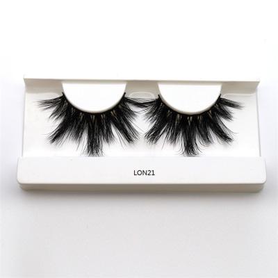 China Long 100% Real 3D Handmade Luxurious Natural Mink Eyelashes 25mm Lashes for sale