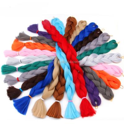 China Yaki Hair Anerry Braiding Elephant Braids Synthetic Hair Bulk 82