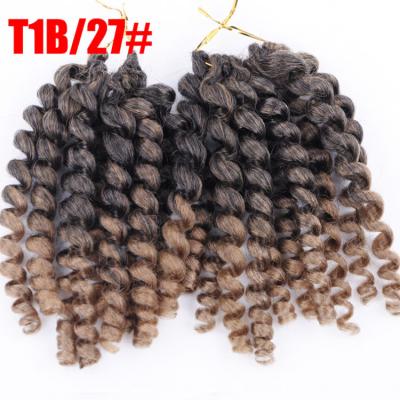 China Curl Nervous Hair Wand Jamaican Bounce Loop Crochet Hair Crochet Braids Hair Extensions Ombre Synthetic Braiding Hair for sale