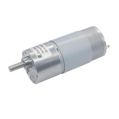 China High Torque JGB37-555 DC Speed ​​Motor 12V 555 Carbon Brush Totally Enclosed 37mm High Reduction Motor For Shredder Conveyor for sale