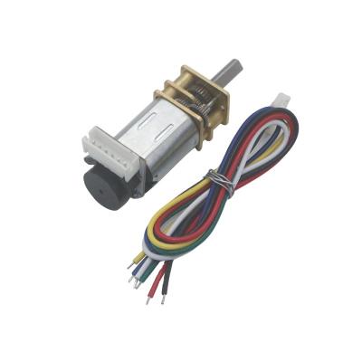 China Factory supply 12mm JGA12-N20B 5v n20 12v totally enclosed high speed micro motor encoder dc geared motor encoder used in robots for sale