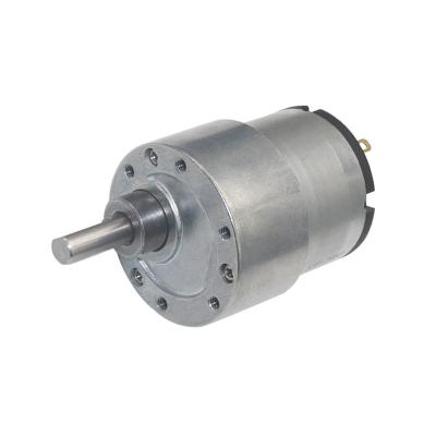 China JGB37-520 37mm High Power Transmission DC Reducer 520 Totally Enclosed Gear MotorReduction Silent Electric Gear Motor For Robot ATM Machine for sale