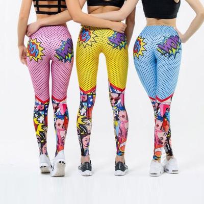 China Wholesale Digital Breathable S-3XL Size High Yoga Printing Training Leggings Wear Wow Express Women Workout Leggings for sale