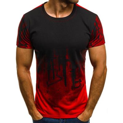 China 2021new Anti-wrinkle fashion sports fitness camouflage short sleeve summer personality printed t-shirt for men for sale