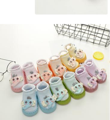 China Good Price Soft Baby Shoes Breathable Printed Rubber Soft Sole Bottom Baby Cotton Shoes Anti-slip Baby Shoes for sale