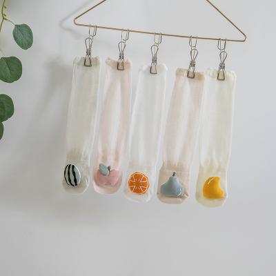 China Low MOQ Wholesale Design Summer 2021YL Mosquito Repellent Fruit Doll QUICK DRY Over - Knee Mesh Stocking Long Thin Breathable Newborn Socks for sale