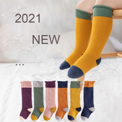 China Wholesale Color Matching 2021YL Cotton Sporty Over The Knee Stocking Toddlers Baby kidsTube Infant Sweat-absorbency Socks for sale