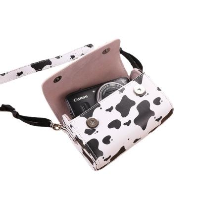 China Universal Retro Handbags Cartoon Camera Bag Suitable For Canon G7x25 Sony Zv 1 Black Card Rx1007 PU Leather Case Lx10 Zs220 Ricoh GR3 for sale