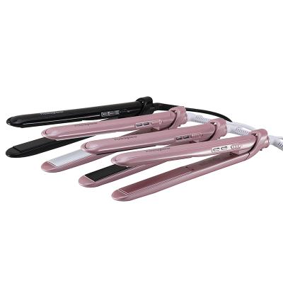 China New Hair LCD Temperature Display Private Logo Hair Heating Custom Ceramic Straightener Professional Digital Flat Iron for sale