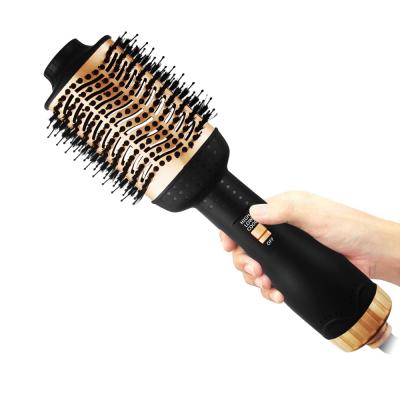 China Ionic Powerful Massage Comb Hair Volumizer Brush One Stage Hair Dryer Hot Air Blowout Dual Voltage 1000W for sale